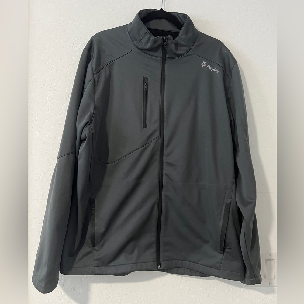 OGIO Endurance Softshell Jacket 2XL Gray Full Zip Performance PayPal Logo Men’s